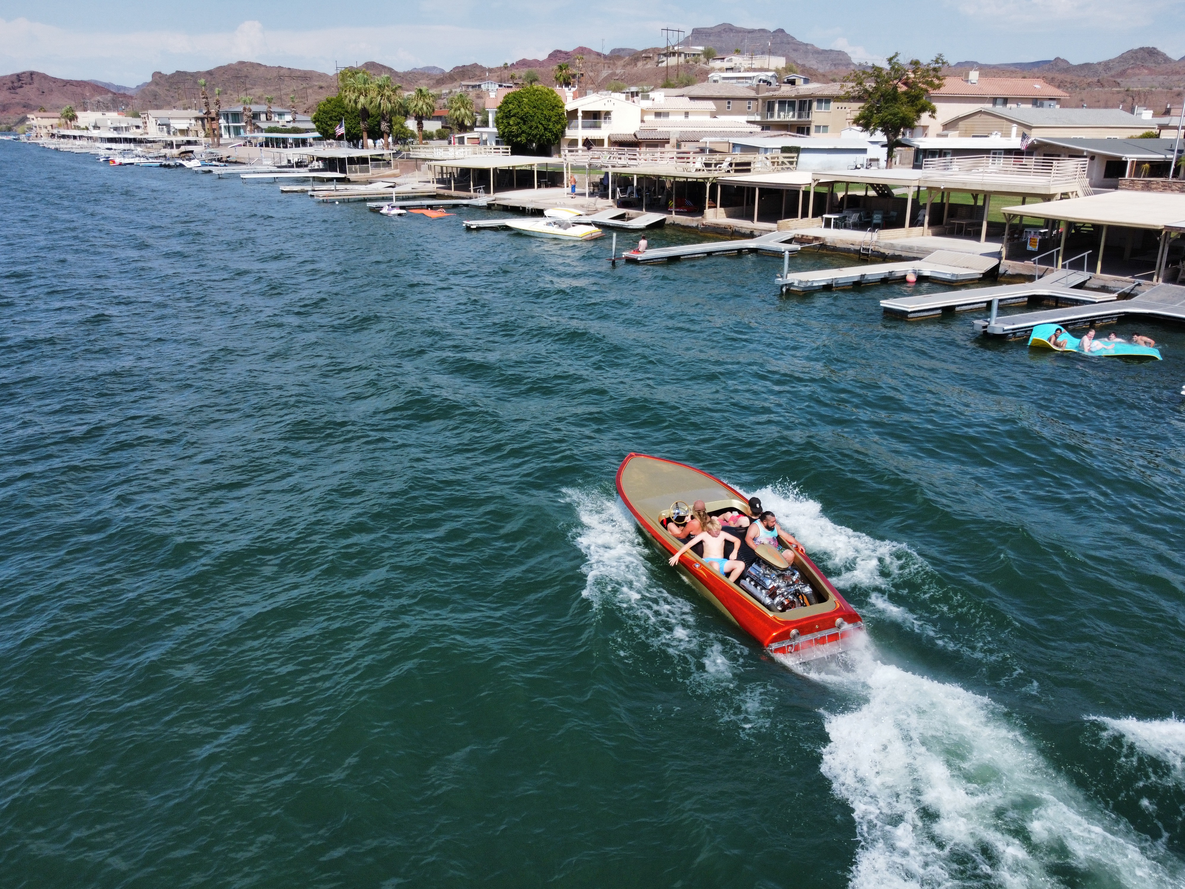 Aerial view of Marina Village